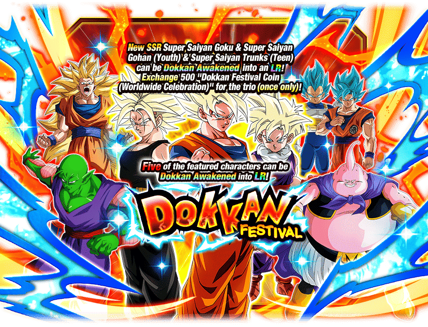 Dokkan Festival [Super Saiyan Goku & Super Saiyan Gohan (Youth) & Super Saiyan Trunks (Teen)]
