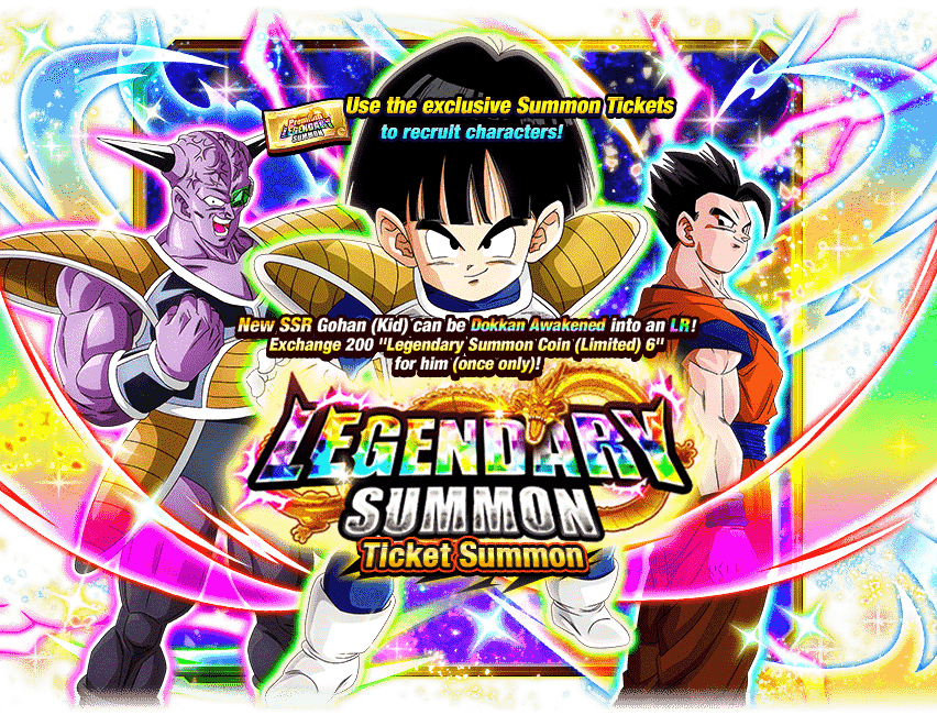Legendary Summon Ticket Summon [Gohan (Kid)] [Premium]