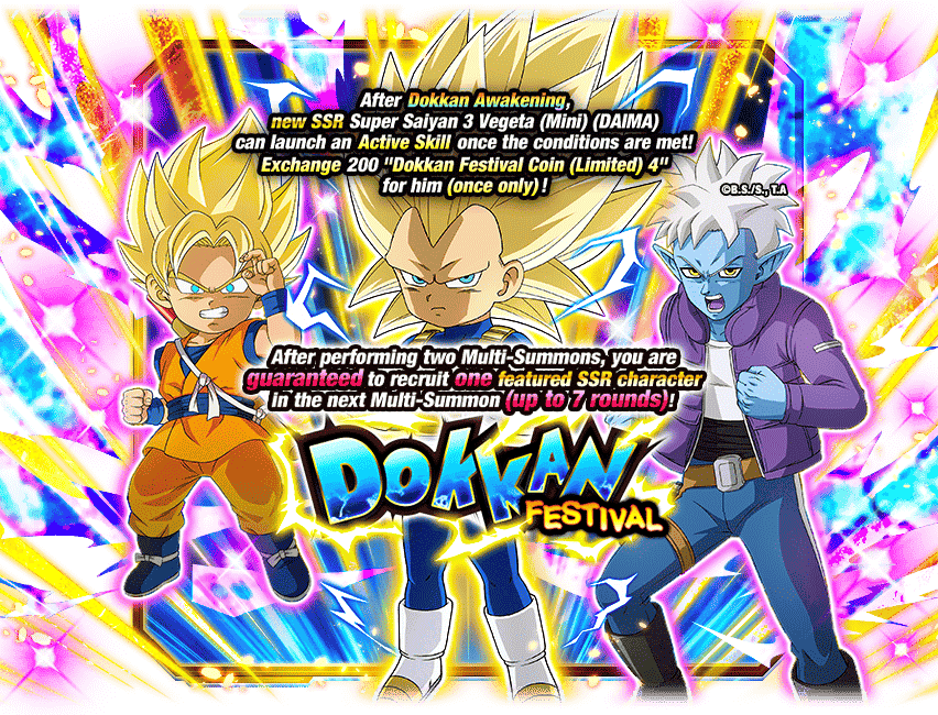 Dokkan Festival [Super Saiyan 3 Vegeta (Mini) (DAIMA)]