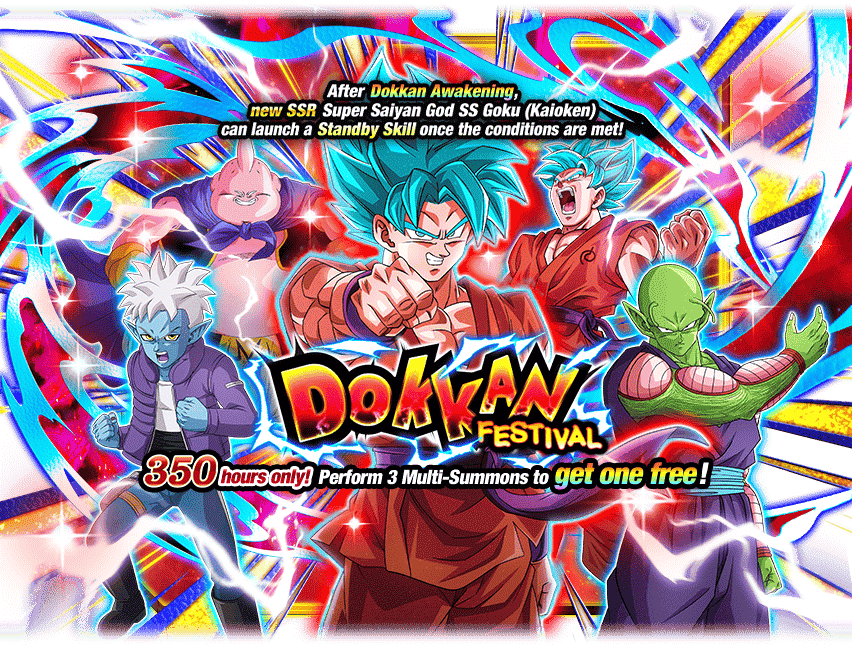 Dokkan Festival [Super Saiyan God SS Goku (Kaioken)]