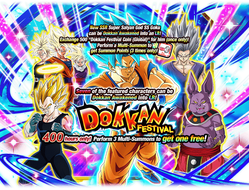 Dokkan Festival [Super Saiyan God SS Goku]