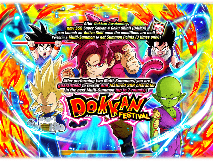 Dokkan Festival [Super Saiyan 4 Goku (Mini) (DAIMA)]