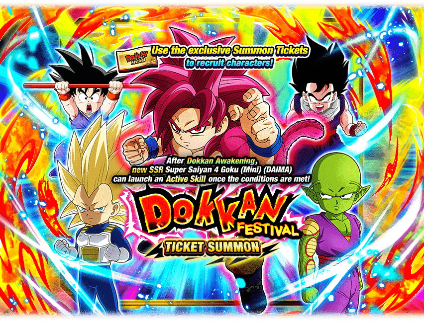 Dokkan Festival Ticket Summon [Super Saiyan 4 Goku (Mini) (DAIMA)]