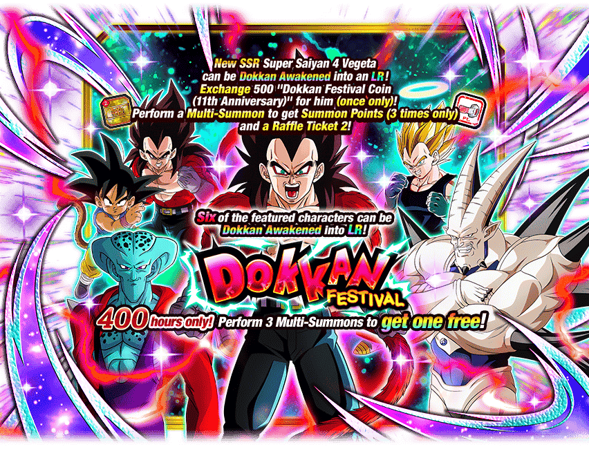 Dokkan Festival [Super Saiyan 4 Vegeta]
