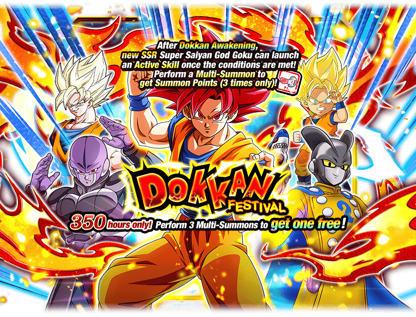 Dokkan Festival [Super Saiyan God Goku]