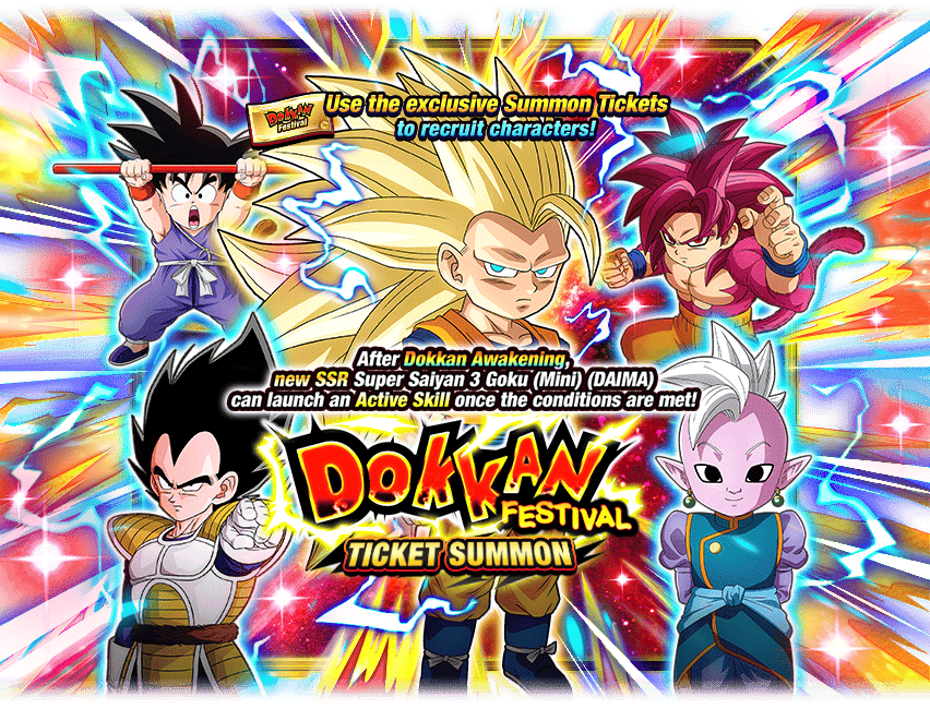 Dokkan Festival Ticket Summon [Super Saiyan 3 Goku (Mini) (DAIMA)]