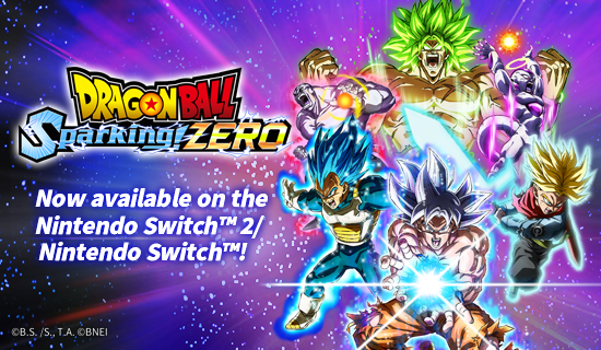 Banner for Latest Dragon Ball title now available 
on Nintendo Switch™!