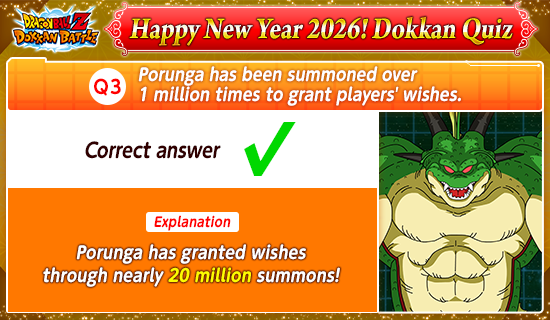 Banner for Happy New Year 2026!
Dokkan Quiz!