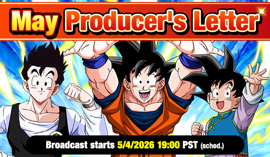 Banner for May Producer's Letter 
Broadcast Confirmed!