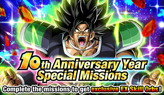 Banner for 10th Anniversary Year 
Special Missions!