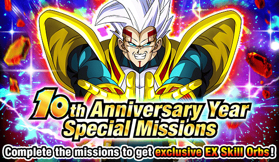 Banner for 10th Anniversary Year 
Special Missions!