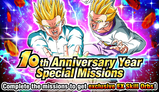 Banner for 10th Anniversary Year 
Special Missions!