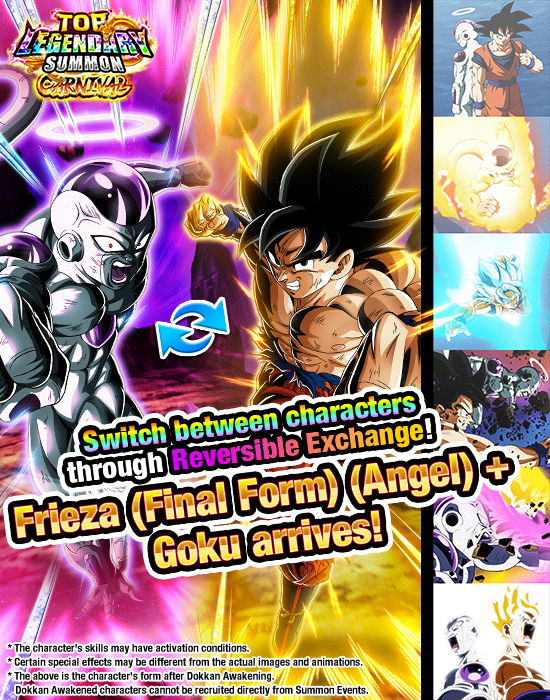 Banner for Dokkan Festival x 
Top Legendary Summon Carnival!