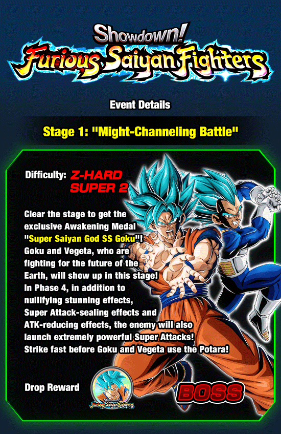 Banner for Showdown! Furious Saiyan Fighters!