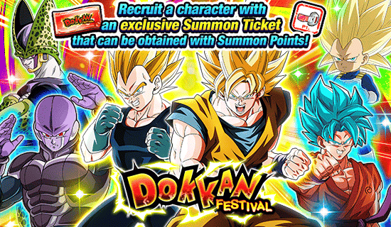 Banner for Dokkan Festival
[Summon Point Ticket]!