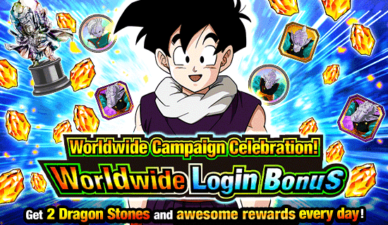 Banner for Worldwide Campaign Celebration! 
Worldwide Login Bonus!