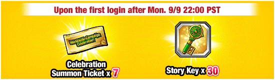 Banner for Worldwide Campaign Celebration! 
Worldwide Login Bonus!