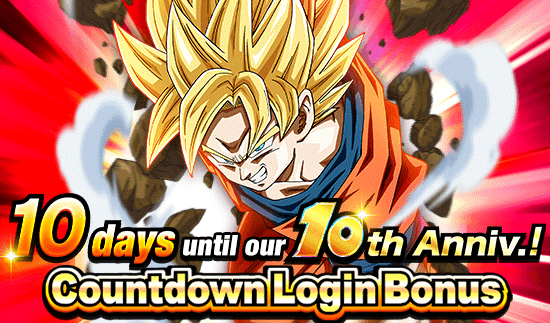 Banner for 10th Anniv. Incoming! 
Countdown Login Bonus!