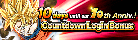 10th Anniv. Incoming! 
Countdown Login Bonus!