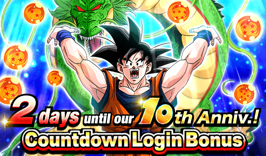 Banner for 10th Anniv. Incoming! 
Countdown Login Bonus!