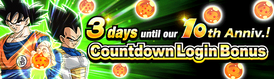 10th Anniv. Incoming! 
Countdown Login Bonus!