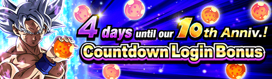 10th Anniv. Incoming! 
Countdown Login Bonus!