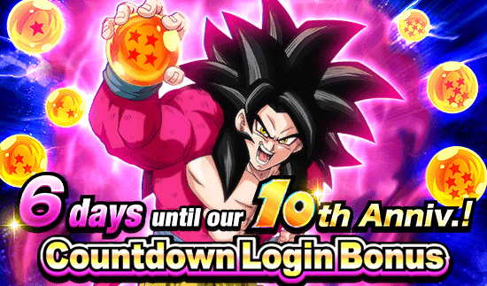 Banner for 10th Anniv. Incoming! 
Countdown Login Bonus!