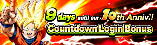 10th Anniv. Incoming! 
Countdown Login Bonus!