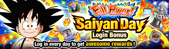 Banner for Full Power! Saiyan Day Campaign!