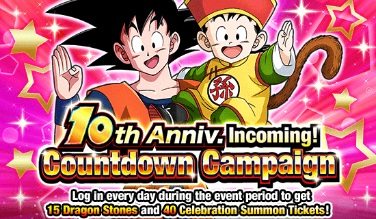 Banner for 10th Anniv. Incoming! 
Countdown Campaign!