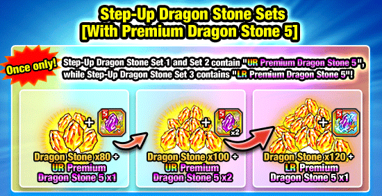 Banner for Step-Up Dragon Stone Sets 
[With Premium Dragon Stone 5]!