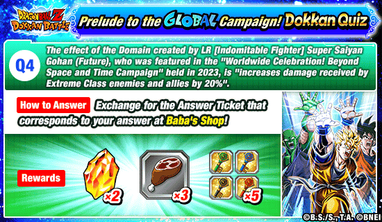 Banner for Prelude to the Global Campaign!
Dokkan Quiz!