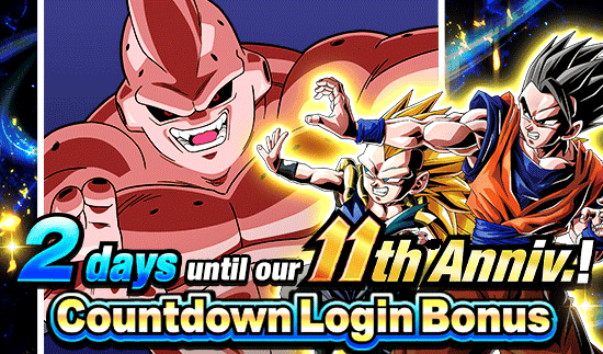Banner for 11th Anniv. Incoming! 
Countdown Login Bonus!