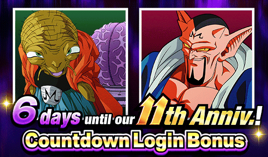 Banner for 11th Anniv. Incoming! 
Countdown Login Bonus!