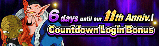 11th Anniv. Incoming! 
Countdown Login Bonus!