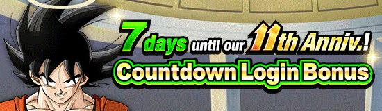 11th Anniv. Incoming! 
Countdown Login Bonus!