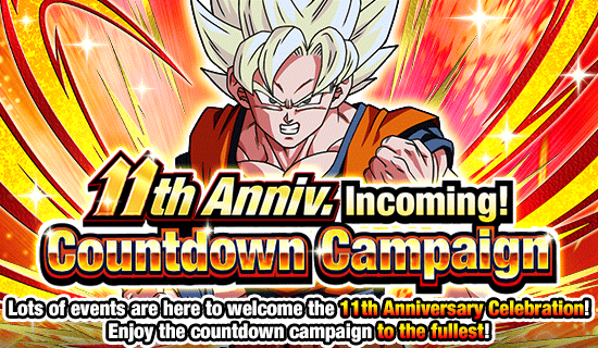 Banner for 11th Anniv. Incoming!
Countdown Campaign!