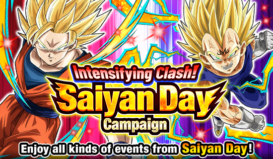 Banner for Intensifying Clash! 
Saiyan Day Campaign!