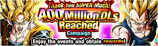 Banner for Thank You SUPER Much!
400 Million DLs Reached Campaign!
