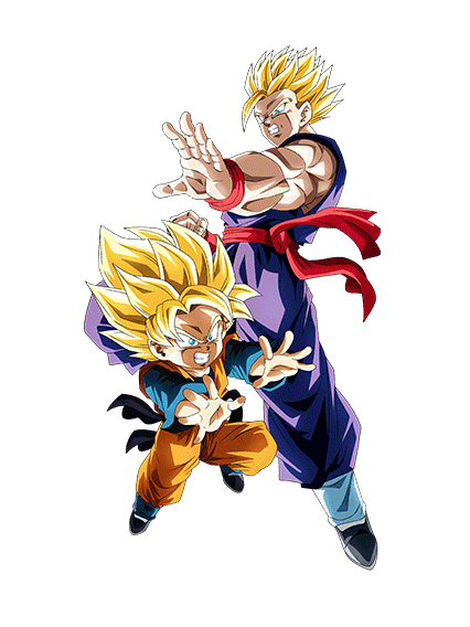 Super Saiyan Gohan (Teen) & 
Super Saiyan Goten (Kid)