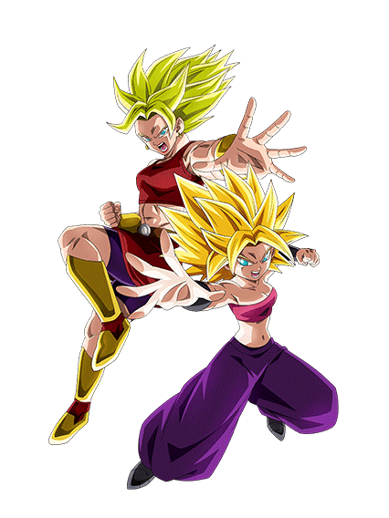 Super Saiyan Caulifla & Super Saiyan Kale
