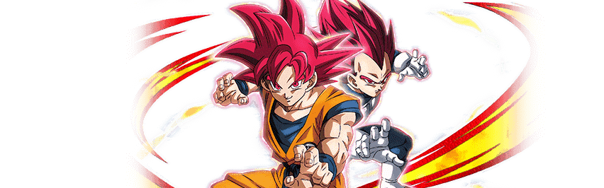 Super Saiyan God Goku & 
Super Saiyan God Vegeta