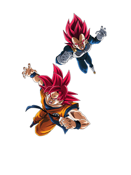 Super Saiyan God Goku & 
Super Saiyan God Vegeta