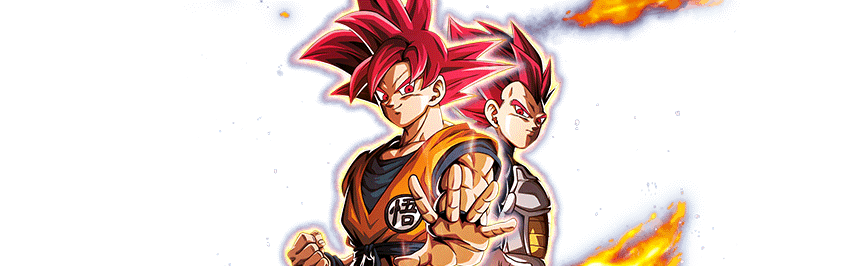 Super Saiyan God Goku & 
Super Saiyan God Vegeta