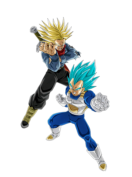 Super Saiyan God SS Vegeta & 
Super Saiyan Trunks (Future)