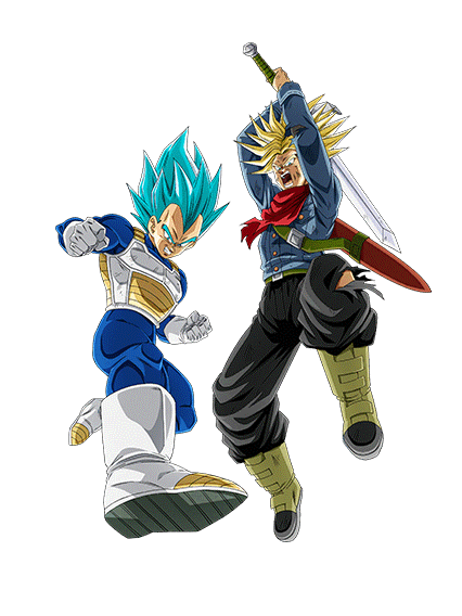 Super Saiyan God SS Vegeta & 
Super Saiyan Trunks (Future)