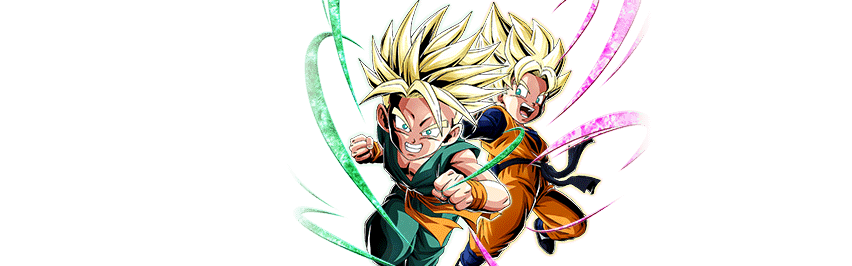 Super Saiyan Trunks (Kid) & Super Saiyan Goten (Kid) + 
Super Saiyan Gohan (Teen)