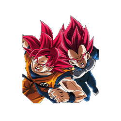 Super Saiyan God Goku & 
Super Saiyan God Vegeta
