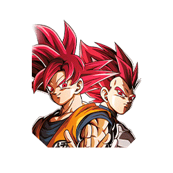 Super Saiyan God Goku & 
Super Saiyan God Vegeta