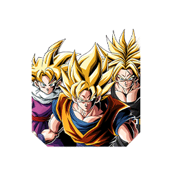 Super Saiyan Goku & Super Saiyan Gohan (Youth) & 
Super Saiyan Trunks (Teen)
